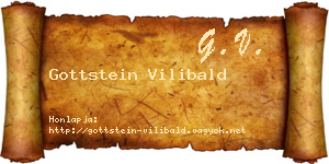 Gottstein Vilibald névjegykártya